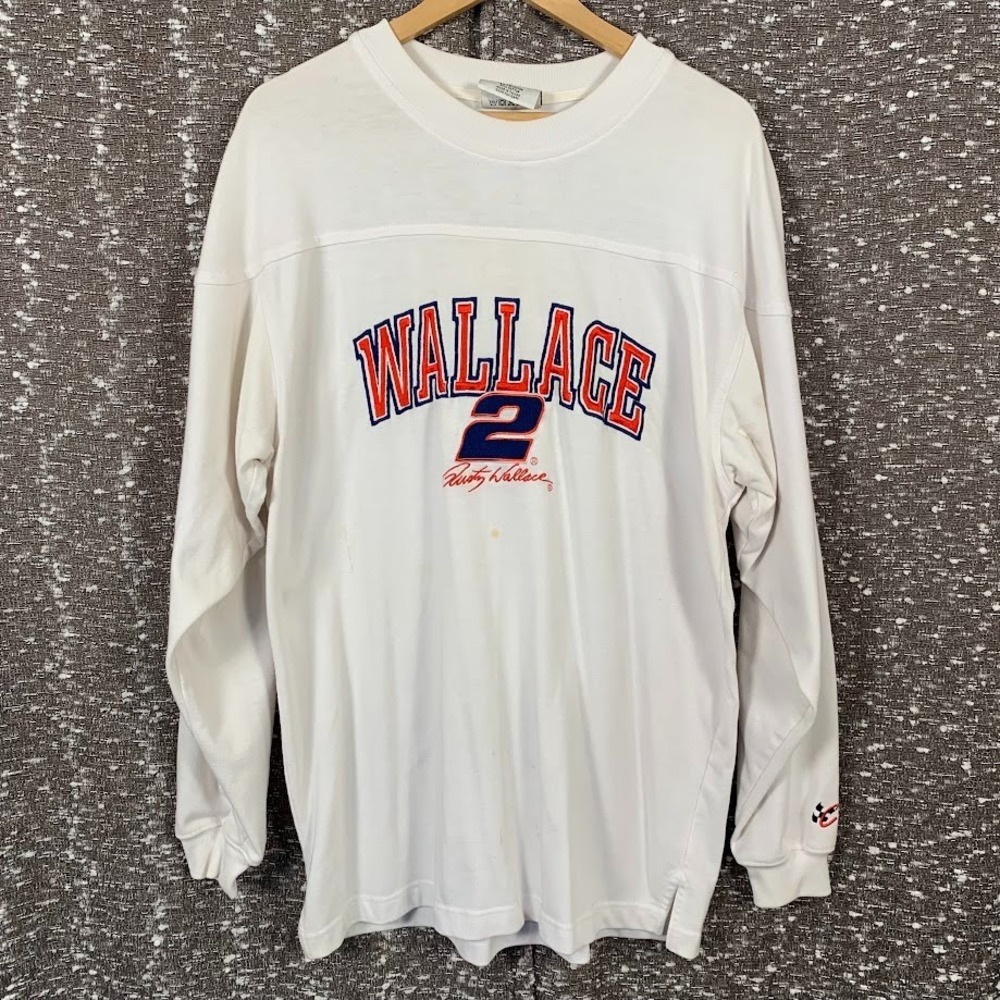 Vintage Rusty Wallace Chase Authentics Nascar‎ Long Sleeve Shirt Men's Large